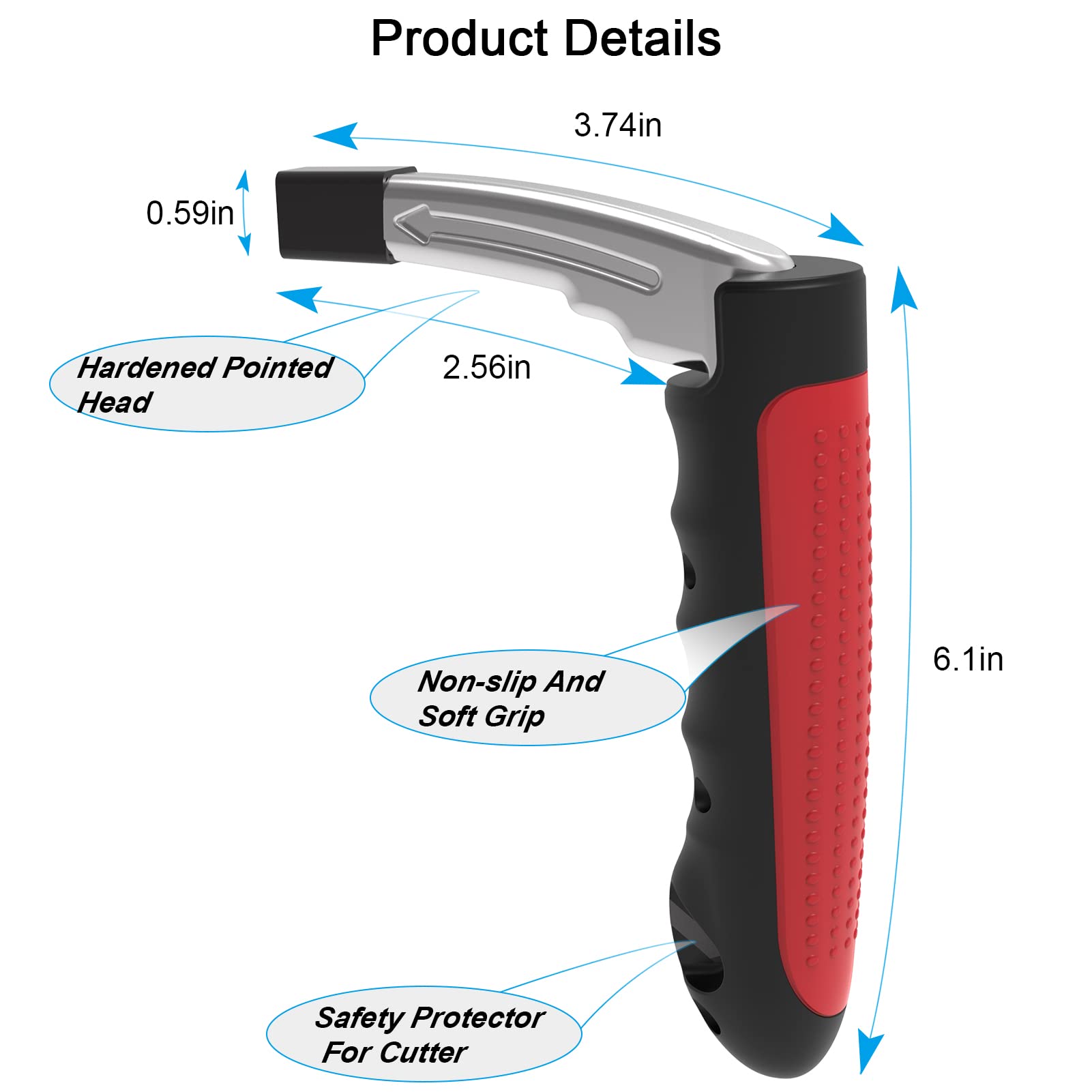 Haydyson 2Pack Multifunction Car Handle Assist For Elderly And Handicapped, 3 In 1 Automotive Door Assist Handle, Seatbelt Cutte